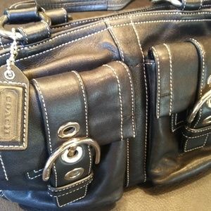 Black Leather Coach Purse